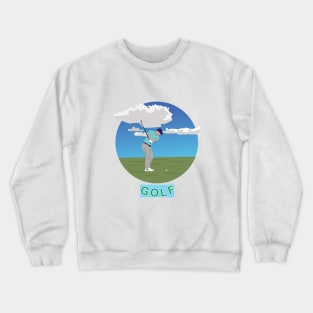 Golfer during a match Crewneck Sweatshirt